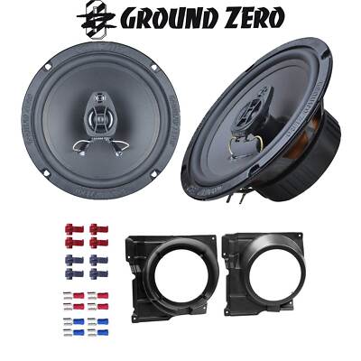Ground Zero Auto Lautsprecher 16,5 cm für VW Volkswagen Polo 6N2 Türen vorne
