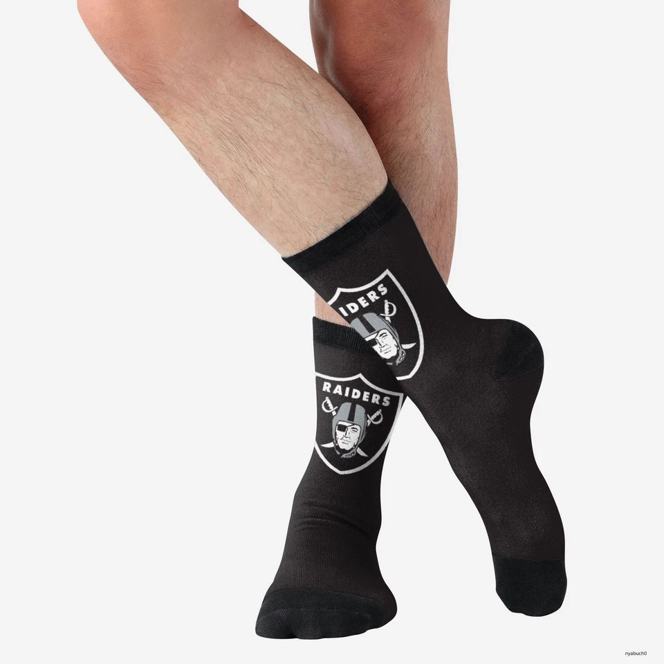 Calcetines Las Vegas Raiders Primetime, calcetines para adultos, talla única, regalo de Navidad Foto 2 de 4