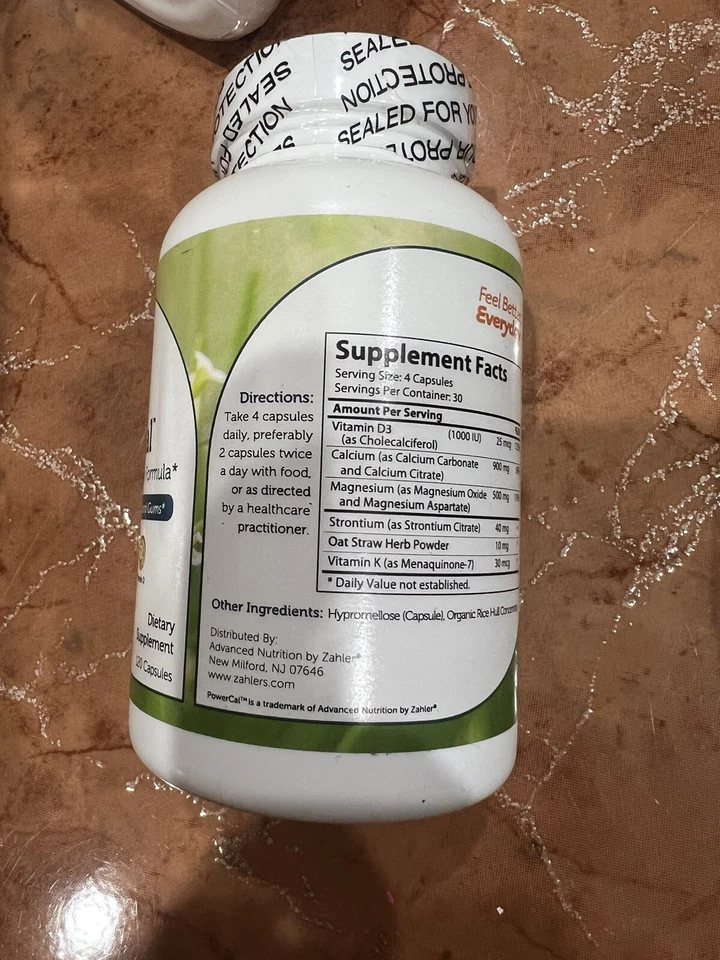 PowerCal, Fórmula Integral de Calcio, 1000 mg, 180 Comprimidos (250 mg por Foto 2 de 4