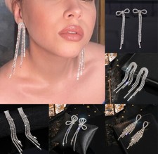 Long Tassel Earrings Crystal Chandelier Rhinestone Earrings Butterfly few model