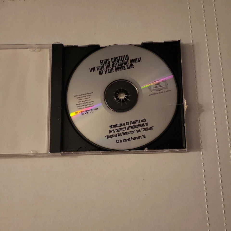 ELVIS COSTELLO Live w/ The METROPOLE ORKEST My Flame Burns Blue CD Sampler - Image 3 of 4