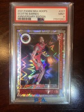 Scottie Barnes 2021-2022 Panini NBA Hoops Anniversary SSP Rookie PSA 9