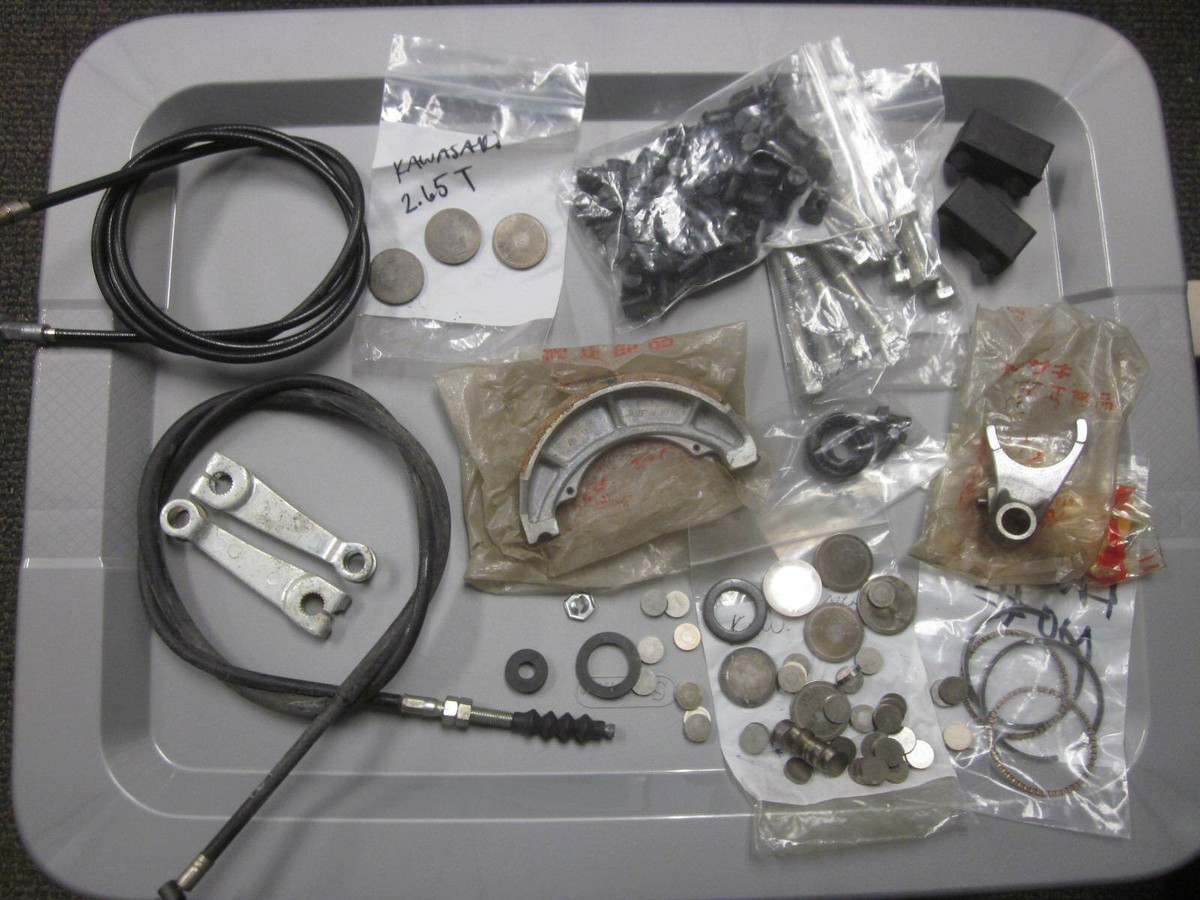 NOS Kawasaki Miscellaneous Parts For Different Years & Models LOT
