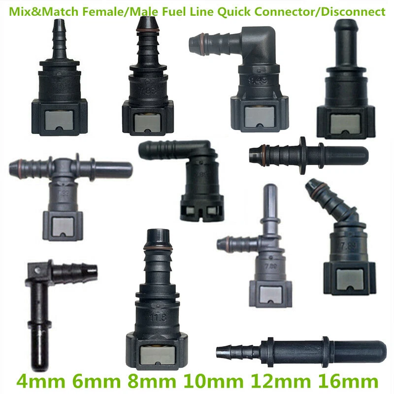 Conector de manguera acoplador de línea de combustible de liberación de desconexión de conexión rápida de 4 6 mm 8 mm 10 mm