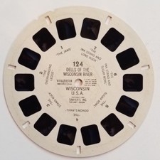 Viewmaster Reel Dells on the Wisconsin River Sawyers 124 1950 3D Photos Pictures