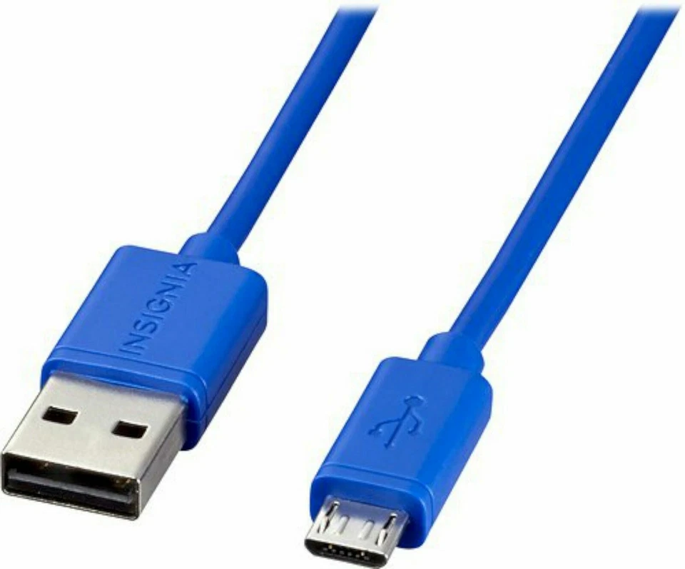 NEW Lot of 100 Insignia 4ft Micro-USB Charge Sync Cables BLUE Android NS-MCDT2B - Image 2 of 2