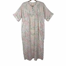 Vtg Amanda Stewart Nightgown Maxi Cottagecore Granny Floral Traditional Modest S