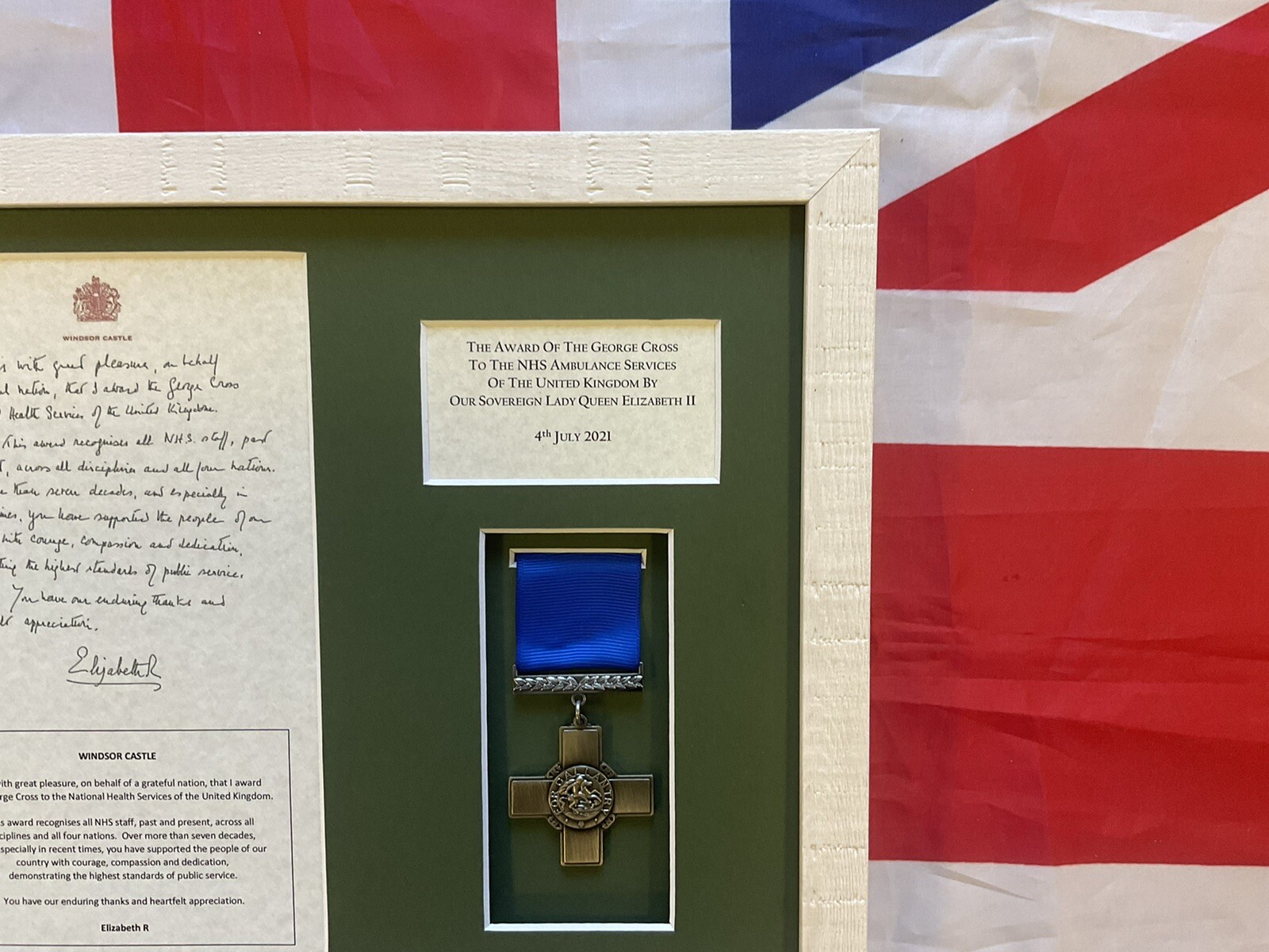 NHS Cross Ambulance Service White Frame eBay