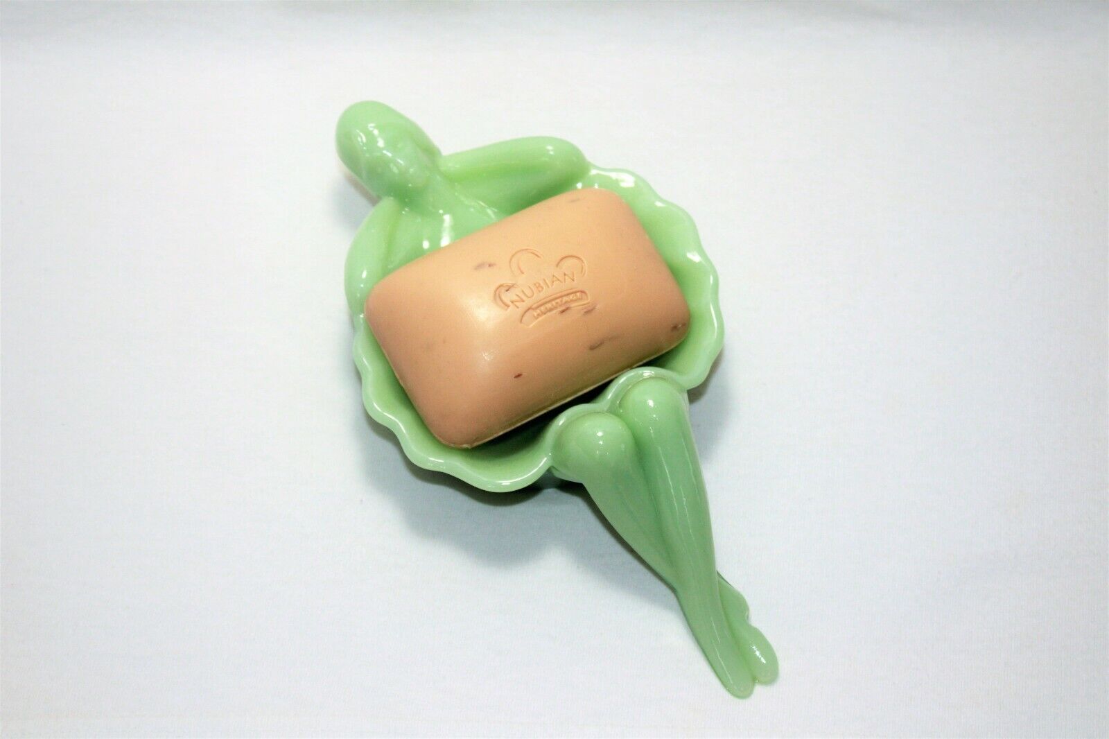 Jadeite Lady Soap Dish by Mosser Glass FREE SHIPPING