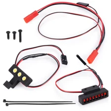 RCBATER Front Rear Lights Headlight Taillights kit for 1/18 RC Arrma Typhon Grom