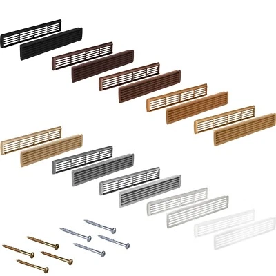 Häfele Lüftungsgitter Tür Küche Tür-Belüftung 457x92 mm Abluftgitter Türgitter