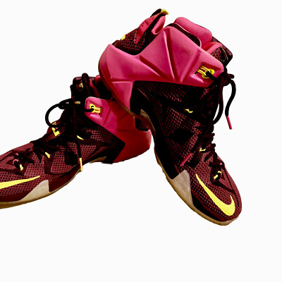 Nike LeBron James 12 XII Merlot/Volt/Pink Double Helix