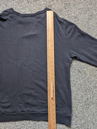 Religion Jumper Adult Large Black Outdoor Casual Skelton USA Flag Sweater Mens - Picture 7 of 14