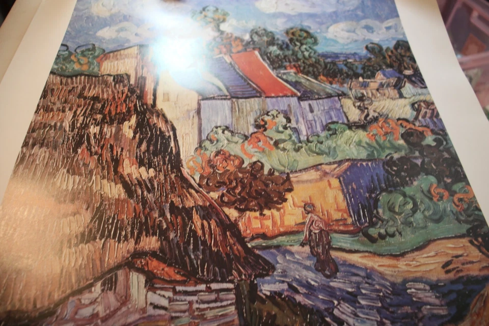 Houses at Auvers 1890 Vincent Van Gogh Art Print Poster 28 x 22 ready to frame - Image 3 of 4