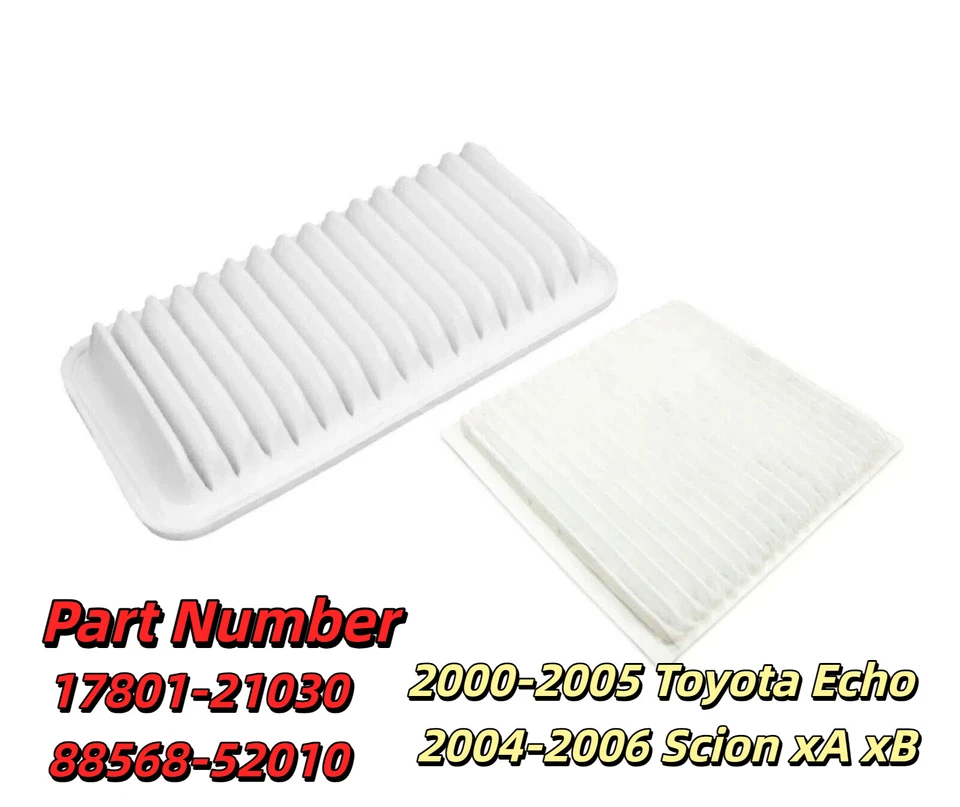 for 2000-2005 Toyota Echo 2004-2006 Scion xA xB Engine and Cabin Air Filter - Image 2 of 4