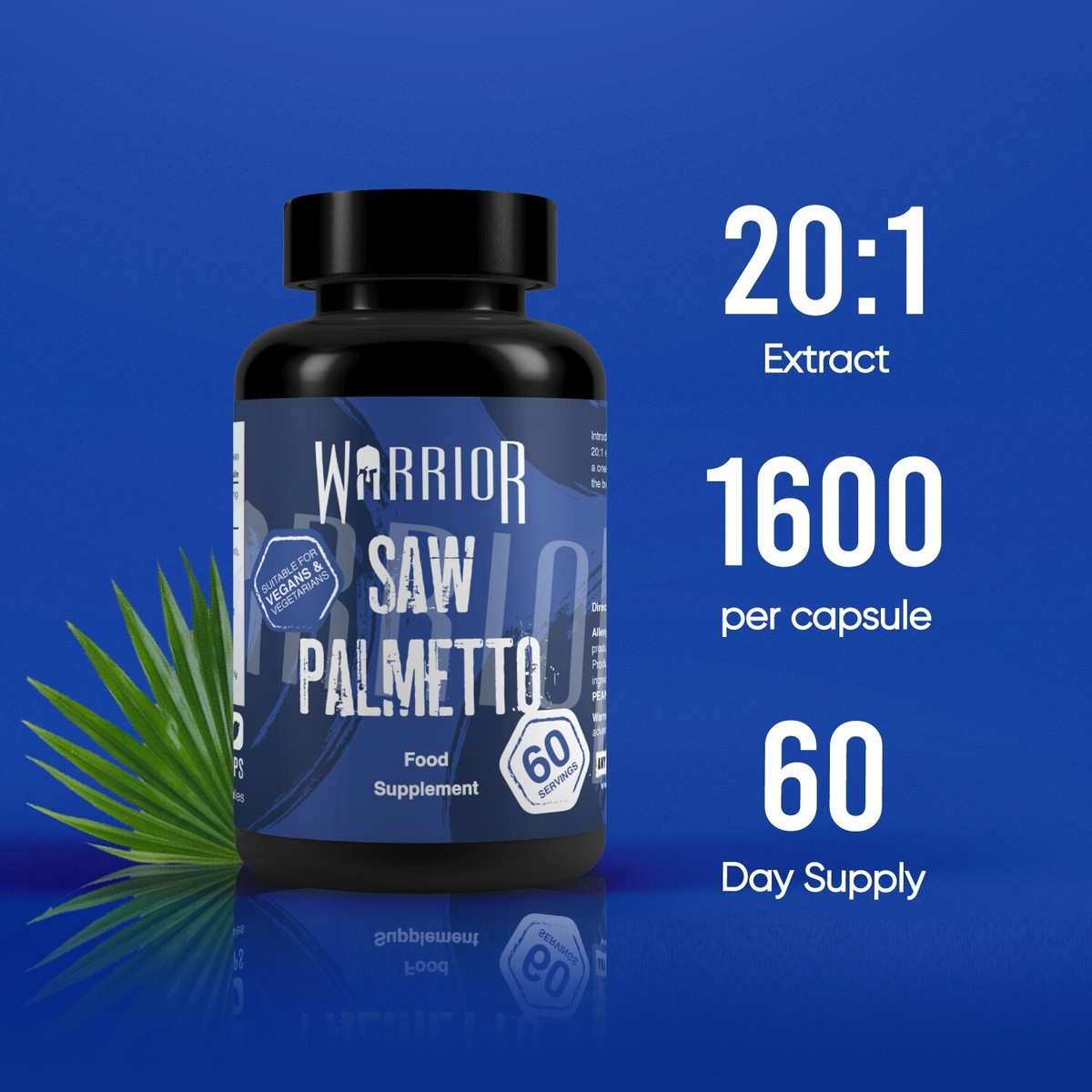 Saw Palmetto Capsules - GMP Quality Hair Loss Support & Prostate