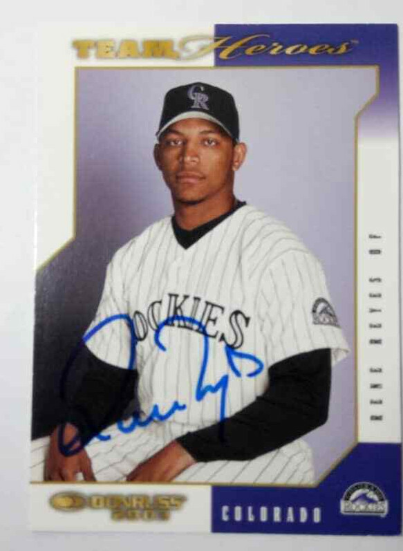 Rene Reyes Autograph Rare Colorado Rockies | eBay