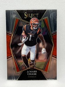 2021 Select JaMarr Chase Premier Level Rookie Card RC #147 Cincinnati Bengals