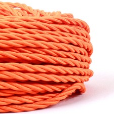 Twisted Fabric Cable 2 Core 0.75mm Silk Braided Vintage Lighting Flex