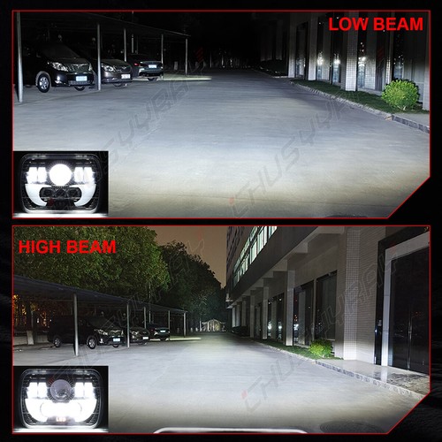Fit Chevy S10 Pickup 1982-1997 5x7 7x6" LED Headlight Halo DRL Hi/Low Beam H6054 - Picture 8 of 12