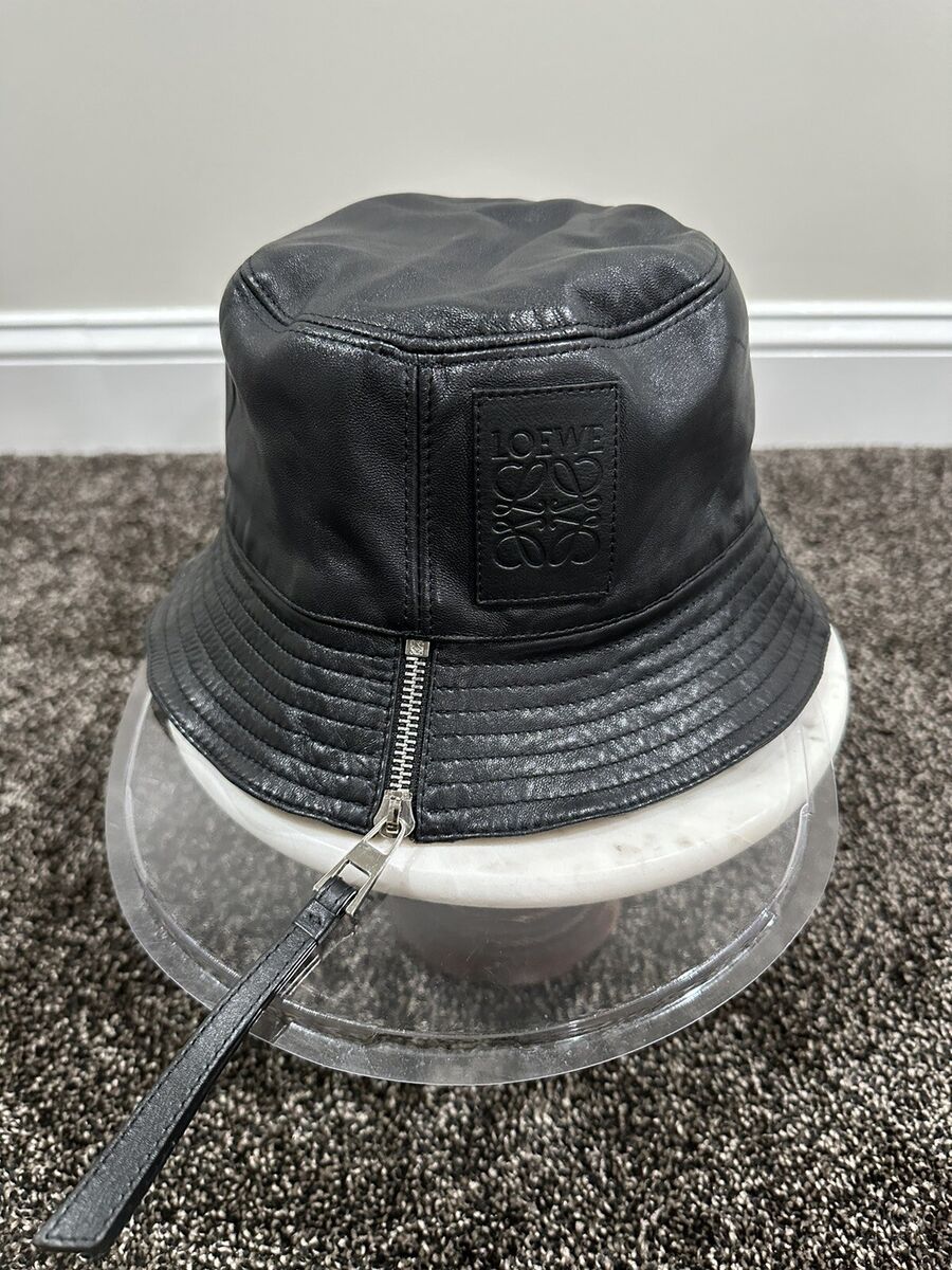 LOEWE Black Leather Bucket Hat | eBay LOEWE Black Leather Bucket Hat | eBay