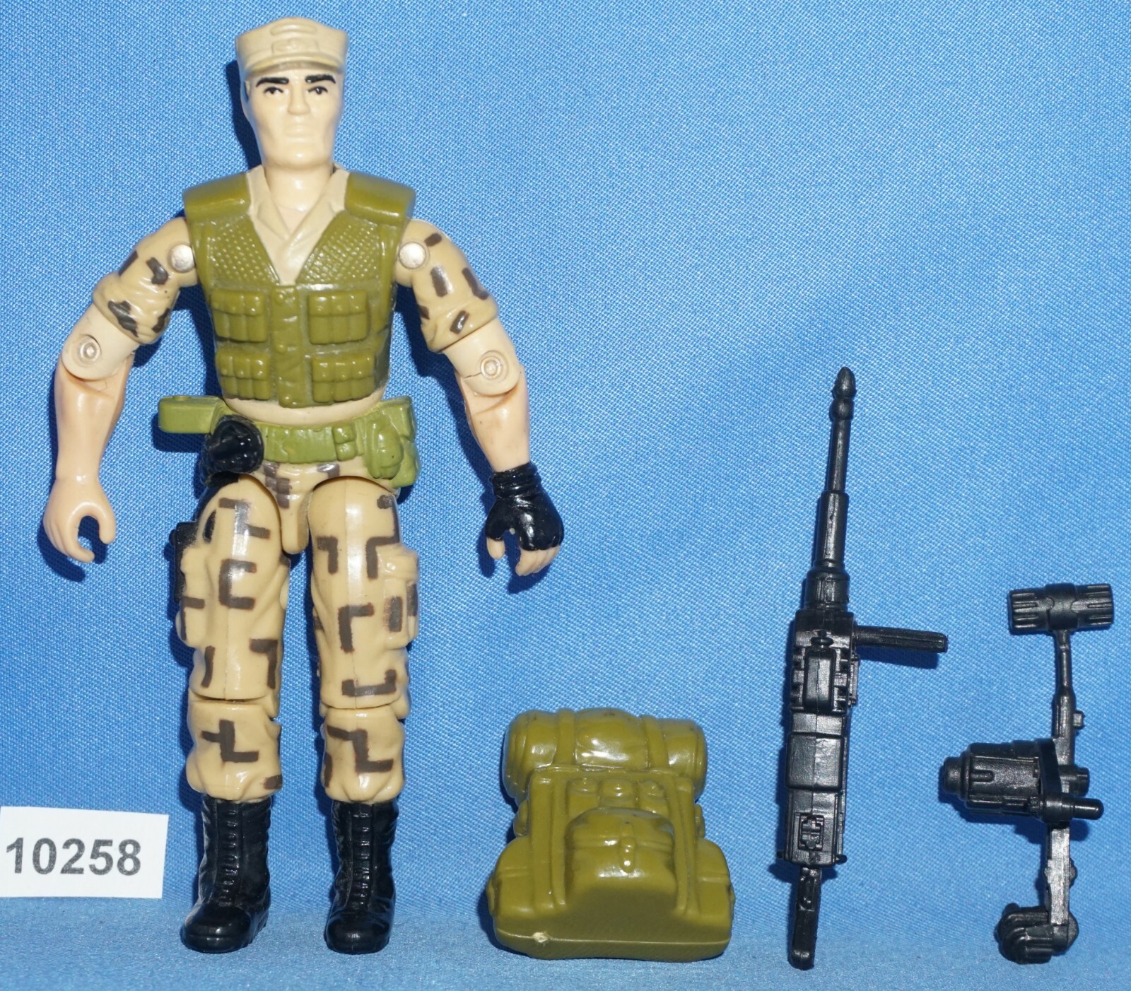 G.I JOE 1988 REPEATER (V1) Steady-Cam Machine Gunner G.I. Joe 3.75”