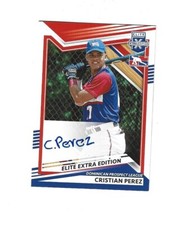 2022 Elite Extra Edition Signatures #216 Cristian Perez