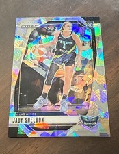 2024 Panini Prizm WNBA #4 Silver Cracked Ice Prizm Jacy Sheldon RC Dallas Wings