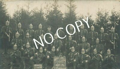 Photo PK WW1 Group Picture Reserve 1912-14, 5th Company Inf. Reg. No.127 B 1.57
