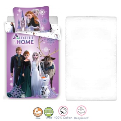 Disney Frozen Violeta 3Pezzi Set Sofá Cuna copripiumino Funda Sábanas  Esquinas 7438633410171