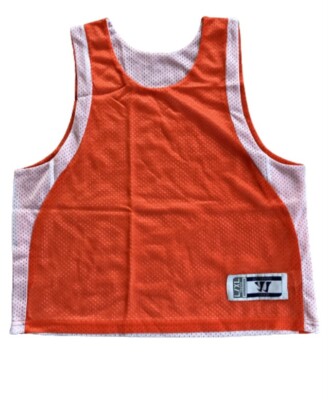 New Warrior Reversible Lacrosse Jersey Orange/White Youth Sz. L/XL Free Shipping
