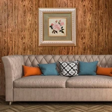 brown gold rustic Grain wood planks boards Wallpaper textured wall coverings 3D