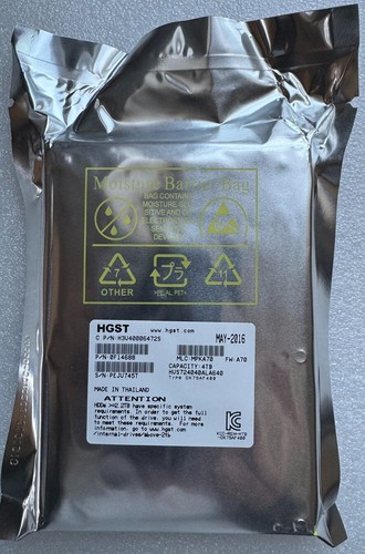 HUS724040ALA640 HGST 4TB 7.2K SATA 3.5'' Hard Drive 0F14688 H3U40006472S NEW - Picture 2 of 3