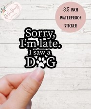 Dog Vinyl Decal Sticker Fun Car Window Pet Gift Dog Mom Dog Dad Art Cute Sticker