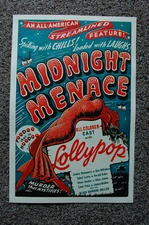 Midnight Menace Movie Poster Lobby Card James Dunsmore