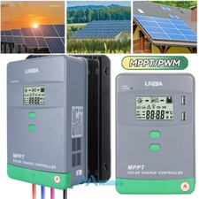 30 60 100Amp MPPT Solar Charge Controller 12V/24V/36V/48V DC Input LCD Regulator