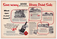 Devoe Paint Ad House Paint Advertising Household Louisville KY Vintage 1955