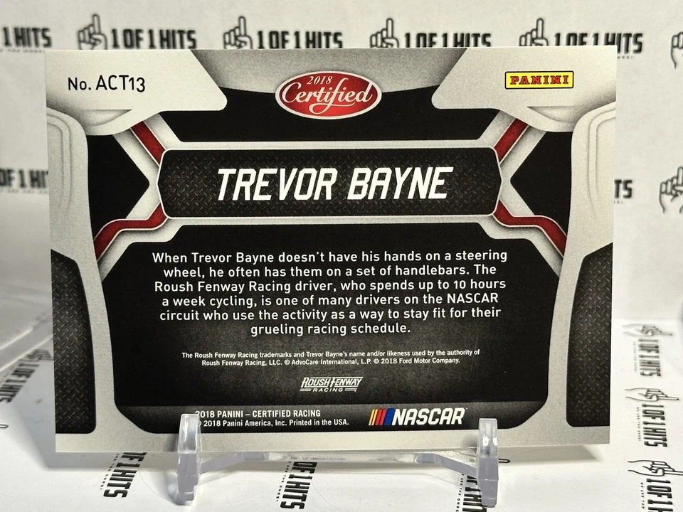 Trevor Bayne SIGNED Panini All Certified Team Gold /25 Racing SSP NASCAR Mint 🔥 - Image 2 of 2