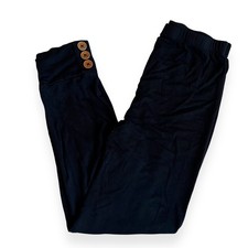Posh Peanut Black Bamboo Pants Girls 8