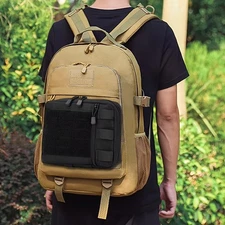 LUCIERNAGA Tactical Backpack Durable Nylon Adjustable Straps for Outdoor