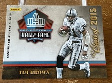 2015 Panini Hall Of Fame Class Of 2015 Tim Brown Raiders Irish
