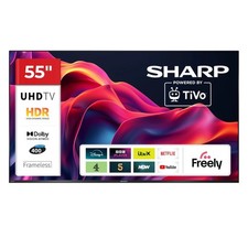 Sharp 55GK4045K 4K Ultra HD HDMI Wi‑Fi 55″ Smart LED TV [Scratches/No Stand]