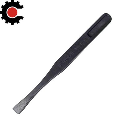 Eclipse Tools Pro'sKit ESD Safe Tweezers - 7 mm Wide Flat Tip