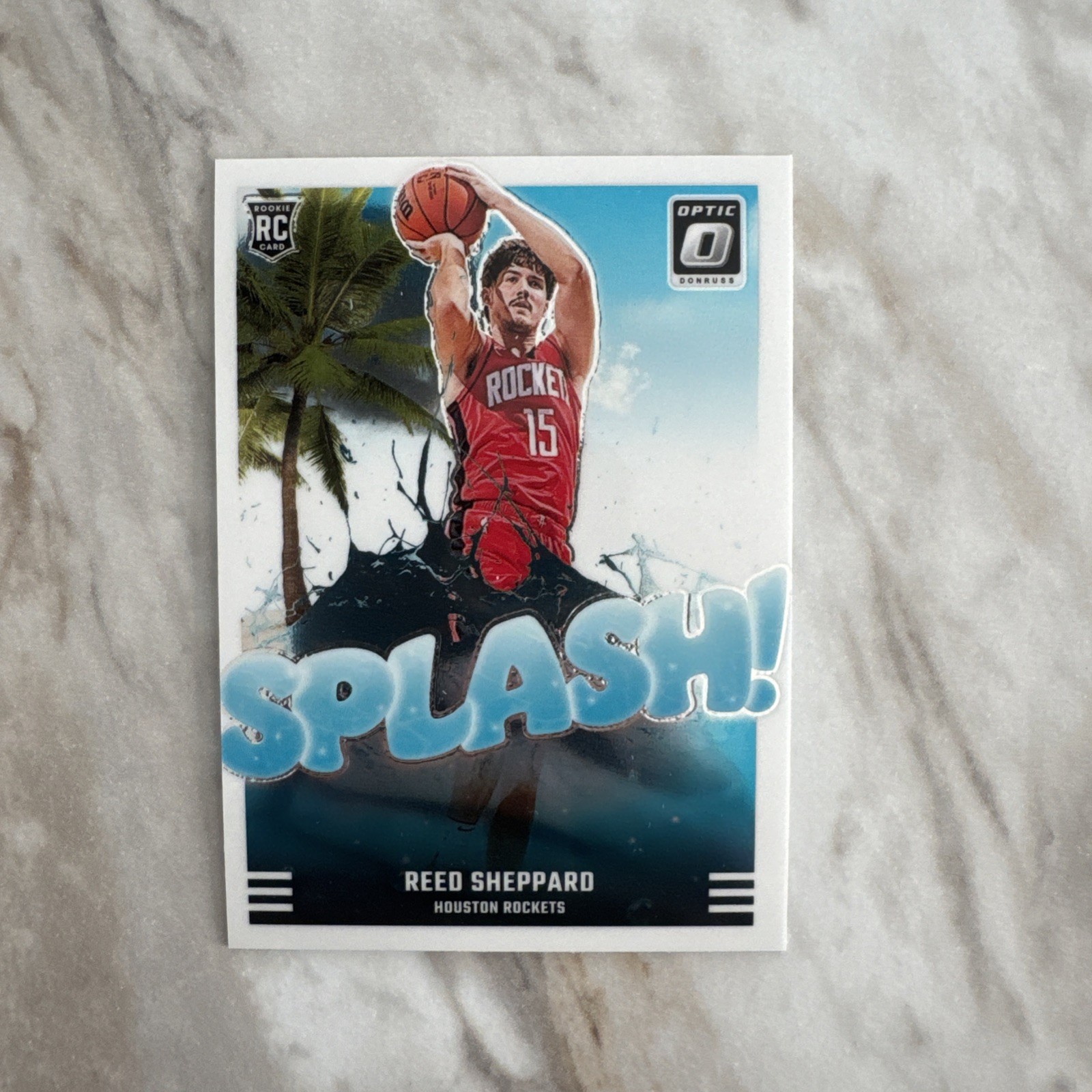 Reed Sheppard Splash Rookie Card 2024-25 Panini Donruss Optic #13