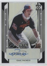 2021 Leaf Metal Draft Black Rainbow /15 Izaac Pacheco #BA-IP1 Auto 03wr