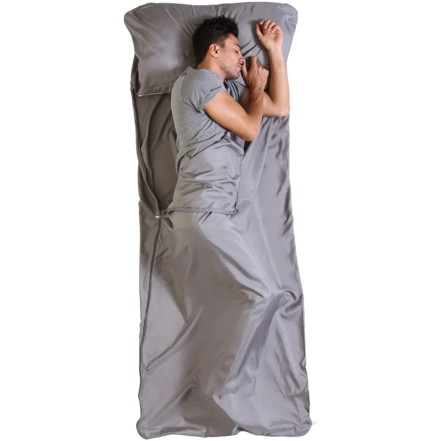 XL Travel Sleep Sack and Sleeping Bag Liner for Ultimate Comfort & Hygiene