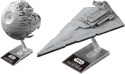 Hobby Star Wars Plastic Model Death Star II 1/2,700,000 & Star Destroyer 1/14,50