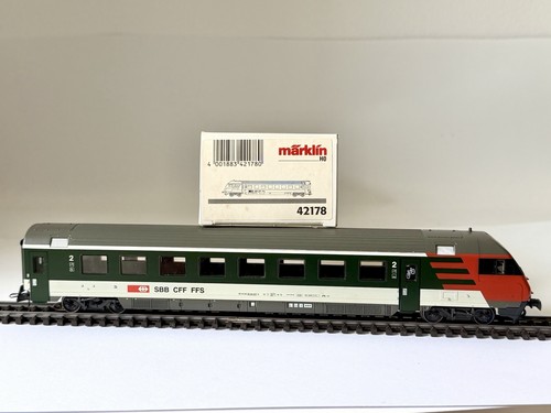 Märklin HO 42178 tren rápido vagón de control para trenes reversibles SBB CFF verde/gris/rojo embalaje original | Condition: Gebraucht