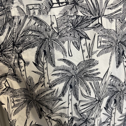 Molokai Surf Co Hawaiian Shirt Men's X-Large White Palm Trees Print Short Sleeve - Picture 3 of 12