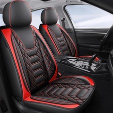 Freesoo Car Seat Covers Leather Seat Cover Full Set Waterproof Automotive